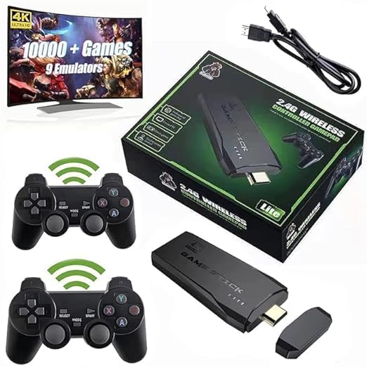 TV Video Game 2.4G Wireless Controller Gamepad Video Game - 4K Ultra HD Games Pack of 1 pcs