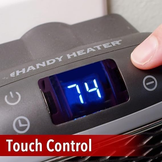 Electric New Handy Heater Turbo Wall-Outlet 800 Watts with Temperature Control Remote