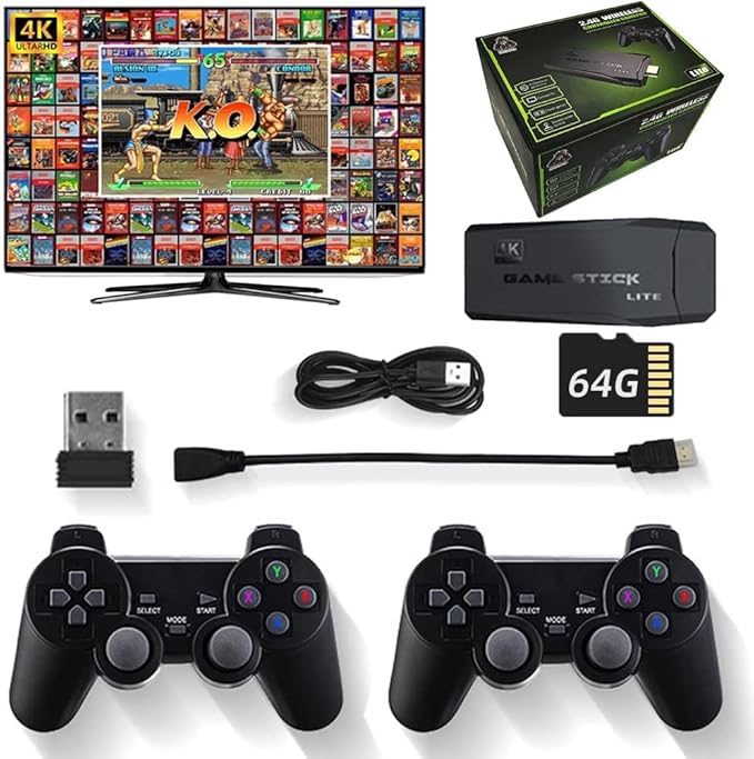 TV Video Game 2.4G Wireless Controller Gamepad Video Game - 4K Ultra HD Games Pack of 1 pcs