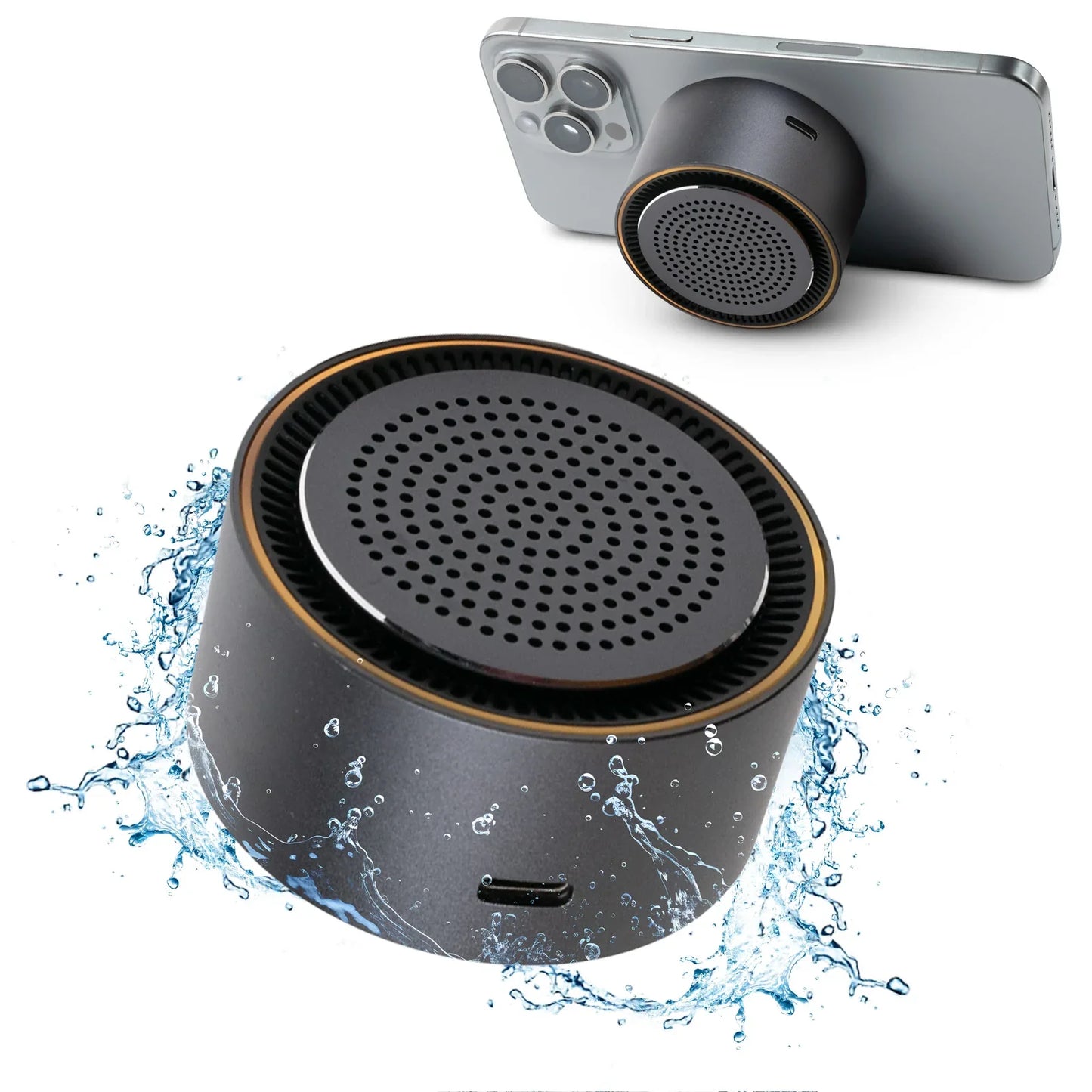 3in1 Bluetooth Speaker + Wireless Charger with Magnetic Mount