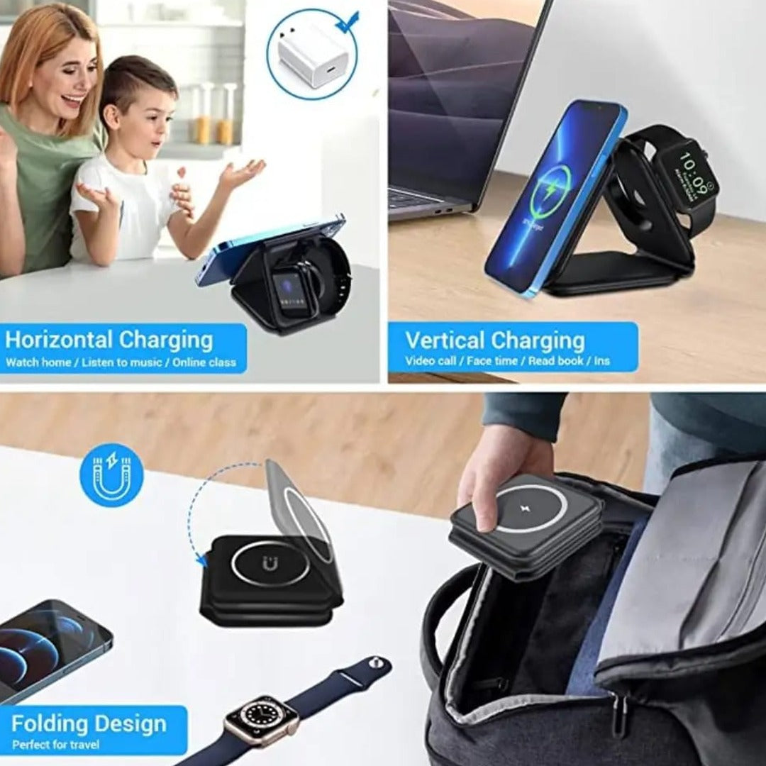 Infinity™ 3-in-1 Magnetic Foldable Wireless Charger