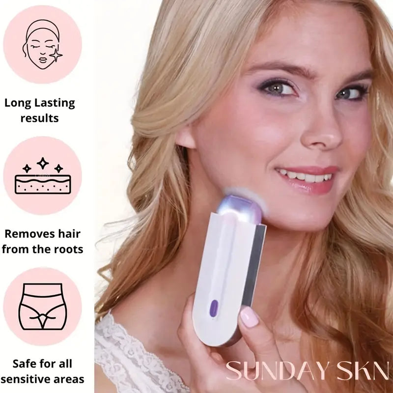 Instant Painless Facial Body Laser Hair Remover Trimmer