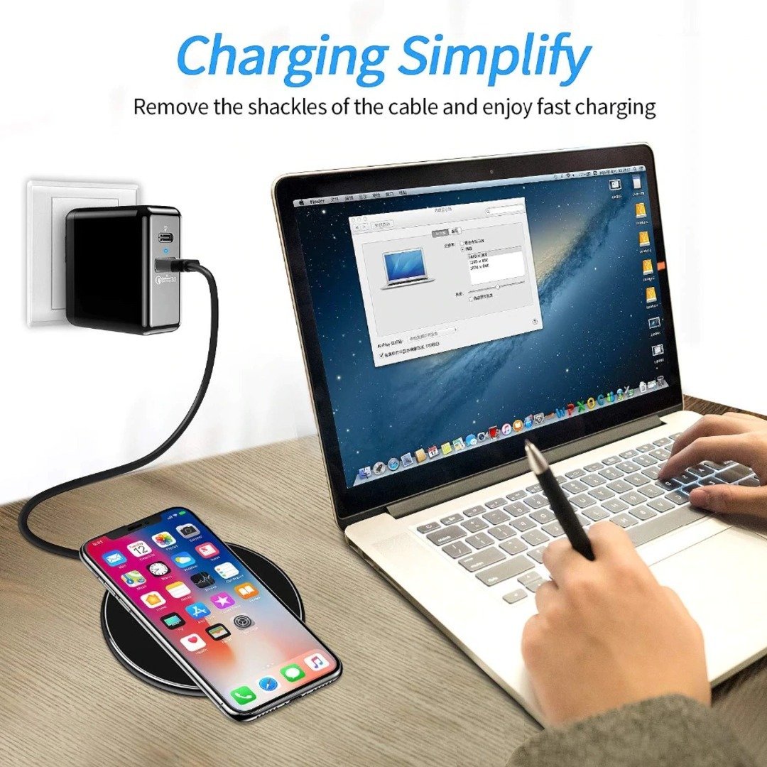 MC ® Sleek Design Qi Fast Wireless Charging Pad